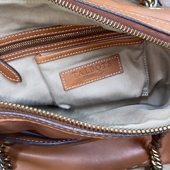 Talbots brown leather bag - Picture 10 of 11